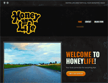 Tablet Screenshot of honeylife.com